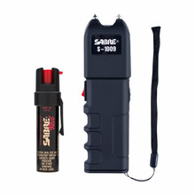 SABRE Pepper Spray ＆ 3-in-1 Stun Gun with Flashlight and Anti-Grab Bar Technology, Self Defense Kit, 35 Bursts, 10 Ft (3 m) Rang Self-Defense Kit with Pepper Spray & Stun Gun - Kit Defense