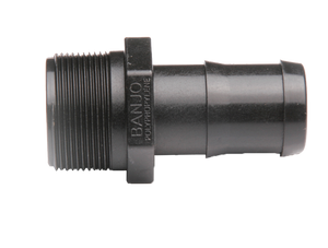 Plumbing Threaded Coupling - 1.5" MNPT x 1.5" Hose Barb - Polypropylene (159MA-150NY) Plumbing Threaded Coupling - 1.5" MNPT x 1.5" Hose Barb - Polypropylene (159MA-150NY)