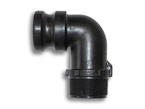 Quick Clamp Adapter - 90 Degree, 2" Male QC x 2" Male NPT - Polypropylene (142MM-200NY) Quick Clamp Adapter - 90 Degree, 2" Male QC x 2" Male NPT - Polypropylene (142MM-200NY)