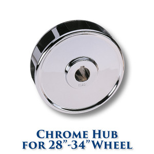 Chrome Hub for 28-inch to 34-inch Dia. Wheels