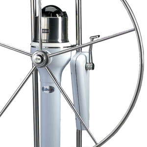 Single Lever Engine Control for Edson Pedestal #402 with 58" Angled Guard Single Lever Engine Control for Edson Pedestal #402 with 58" Angled Guard