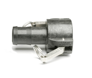 Quick Clamp Hose Coupling - 2" Female QC x 2" Hose Barb - Polypropylene (156FE-200NY) Quick Clamp Hose Coupling - 2" Female QC x 2" Hose Barb - Polypropylene (156FE-200NY)