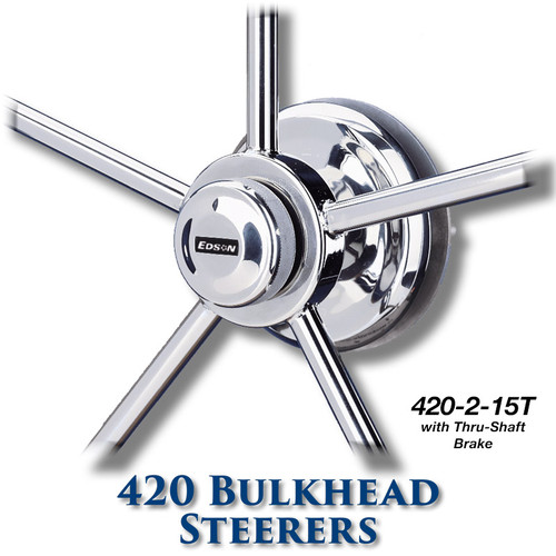 420 Bulkhead Steerer - 15 Tooth Sprocket - Tapered Shaft (With Brake) 420 Bulkhead Steerer - 15 Tooth Sprocket - Tapered Shaft (With Brake)