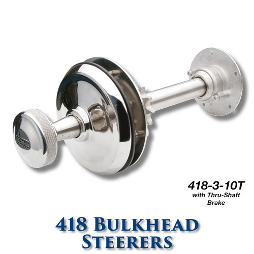 418 Bulkhead Steerer - 10 Tooth Sprocket - Tapered Shaft (With Brake) 418 Bulkhead Steerer - 10 Tooth Sprocket - Tapered Shaft (With Brake)