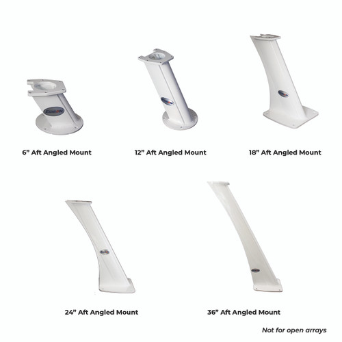 Aft Angled Vision Mounts - 6", 12", 18", 24", 36"