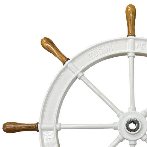 31-inch Character Wheel with Teak Handles with 1-inch Straight Hub 31-inch Character Wheel with Teak Handles with 1-inch Straight Hub