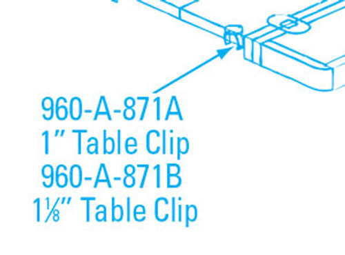 1-1/8" Guard Pipe Table Clamp