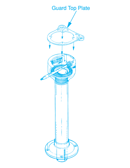 Stainless Top Plate - 8" for 400,402 & 464 Pedestals