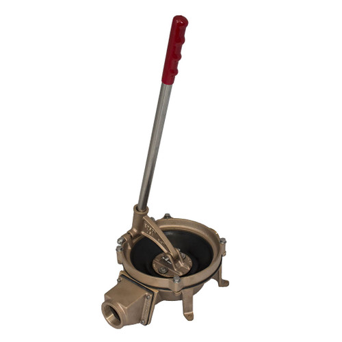 Bronze Compact Manual Lever-Action Pump, 18 GPM, 1.5" Inlet & Discharge (217BR-150)