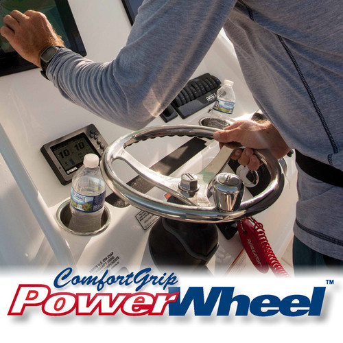 Polished Stainless Steel ComfortGrip PowerWheel Polished Stainless Steel ComfortGrip PowerWheel