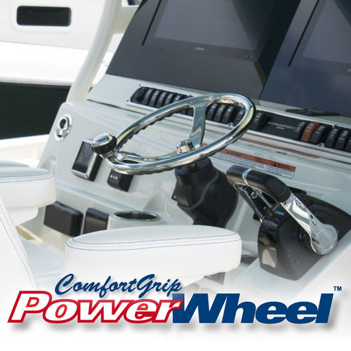Polished Stainless Steel ComfortGrip PowerWheel Polished Stainless Steel ComfortGrip PowerWheel