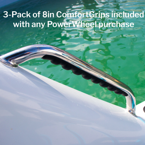 Polished Stainless Steel ComfortGrip PowerWheel Polished Stainless Steel ComfortGrip PowerWheel