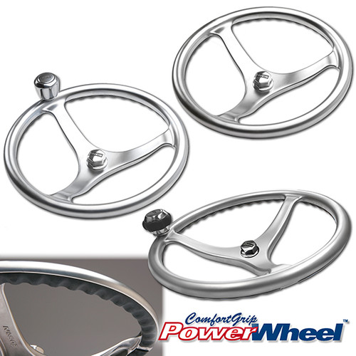 Satin Finish Stainless Steel ComfortGrip PowerWheel