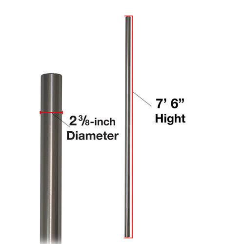 Standard Vision Pole Mount 2-3/8" dia. x 90" (POLE ONLY)