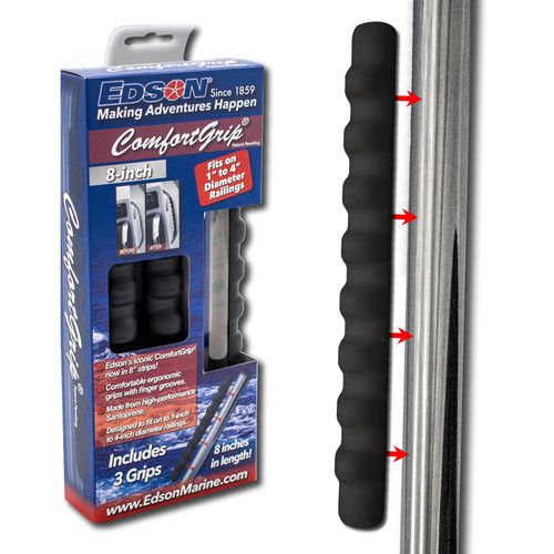 8-inch Black ComfortGrip Strips, 3-pack (97003)