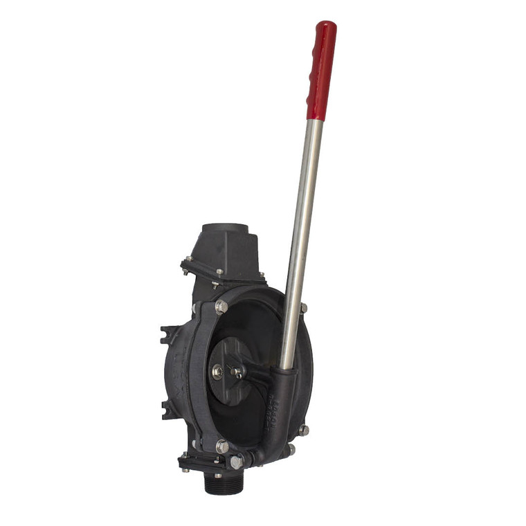 Aluminum Compact Manual Lever-Action Vertical Mount 18 GPM Pump, 1.5" Inlet & Discharge  (256AL-150)