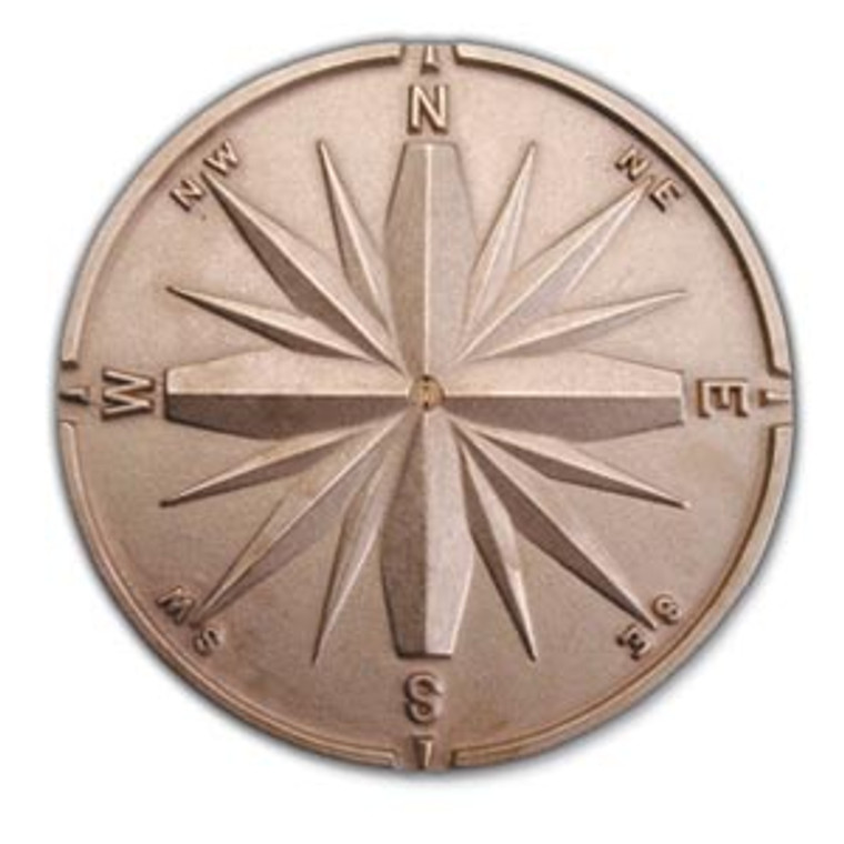Compass Rose - Bronze Housemarker