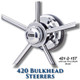 420 Bulkhead Steerer - 15 Tooth Sprocket - Tapered Shaft (Less Brake)