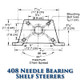 408 Needle Bearing Shelf Steerer - 21 Tooth Sprocket - Tapered Shaft (With Brake)