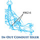 In-Out Conduit Idler - 6" Sheave