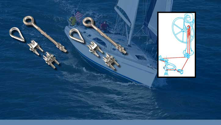 Edson Marine Steering Hardware: Stainless Wire Rope Clamp - 5/16