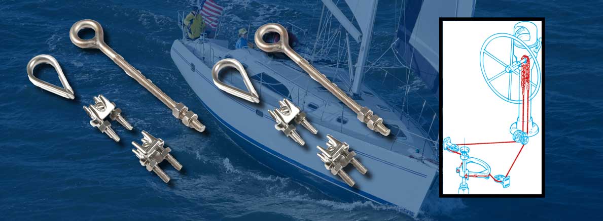 Edson Marine Steering Hardware: Stainless Wire Rope Clamp - 5/16