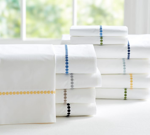 GEM EMBROIDERED 350 THREAD-COUNT SHEET SET