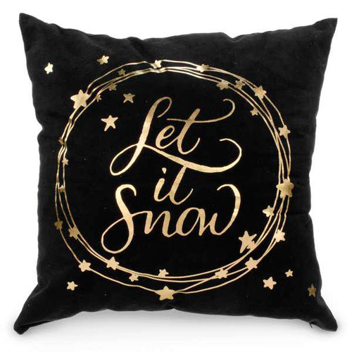 Christmas Let It Snow Throw Pillow Cushion