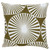 Abstract Green and White Flower Cushion Pillow