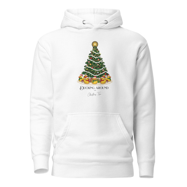 Ducking Around the Christmas Tree Unisex Hoodie