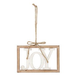 Joy Wooden Ornament