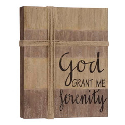 God grant me Serenity Plaque 