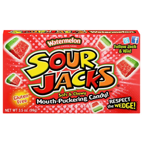 Sour Jacks Soft And Chewy Watermelon 99g
