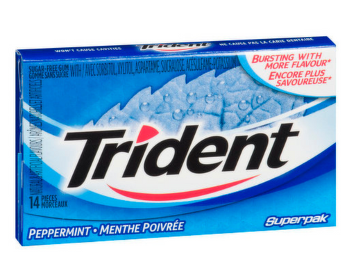 Trident Superpack Peppermint 14 Sticks
