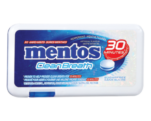Mentos Clean Breath Peppermint 30 Mints