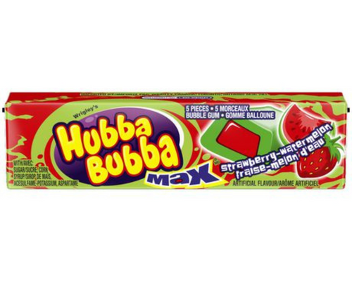 Hubba Bubba Max Strawberry Watermelon 5pcs
