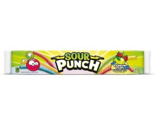 Sour Punch Rainbow Straws 57g