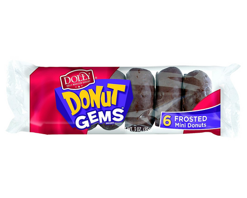 Dolly Donut Gems Chocolate 6 Pack-Mini Donut
