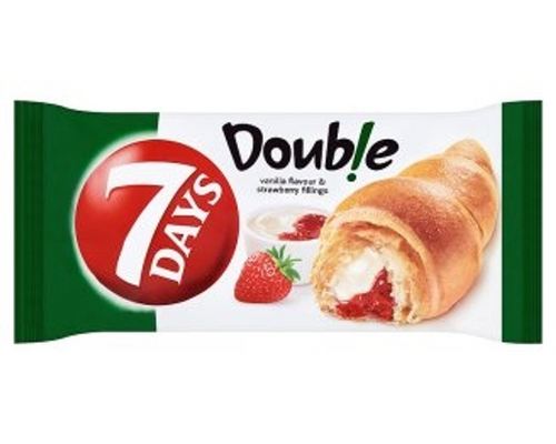 7 Days Soft Croissant Vanilla and Strawberry 75g
