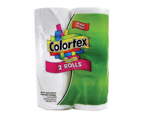 Great Value Colortex 2 Rolls Paper Towel