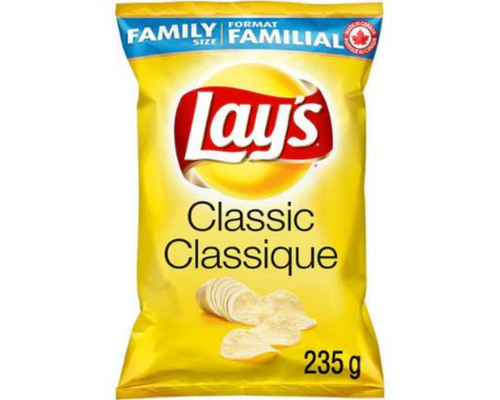 Lays Classic Potato Chips Family Size 235g