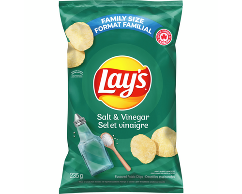 Lays Salt & Vinegar Family Size 235g