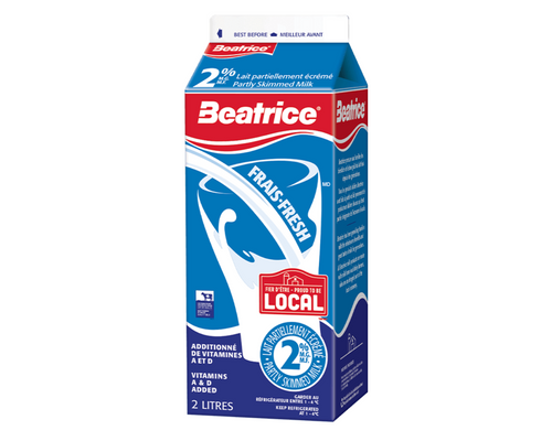 Beatrice 2% Milk 2L