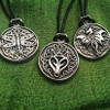 Dragonfly Spirit Celtic Knot Pewter Pendant with Handmade Leather Necklace for Healing, Joyful Living, Manifestation, Celtic Jewelry, Wicca