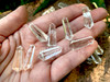 Clear Quartz Double Terminated Polished Crystal Points for Crystal Grids, Energy Amplification, Meditation, Altar Decor, Wicca, Witchcraft