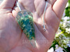 Green Aventurine Orgonite Six-Sided Faceted Pendulum for Divination, Fortune-Telling, Dowsing, Finding Lost Objects, Divine Inspiration
