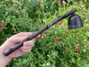Druid's Branch Antiqued Brass Candle Snuffer with Long Handle for Candle Magick, Ritual, Altar Tool, Wicca, Spells, Candle Tool, Witch Altar