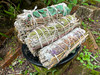 Super smudge white sage smudging bundle with mullein, peppermint, rosemary, lavender, lemongrass, rue, and eucalyptus. Great for ritual, incense, home energy clearing, and purification use.