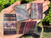 RAINBOW FLUORITE Crystal Slab - A+ Gem Quality Hand-Polished