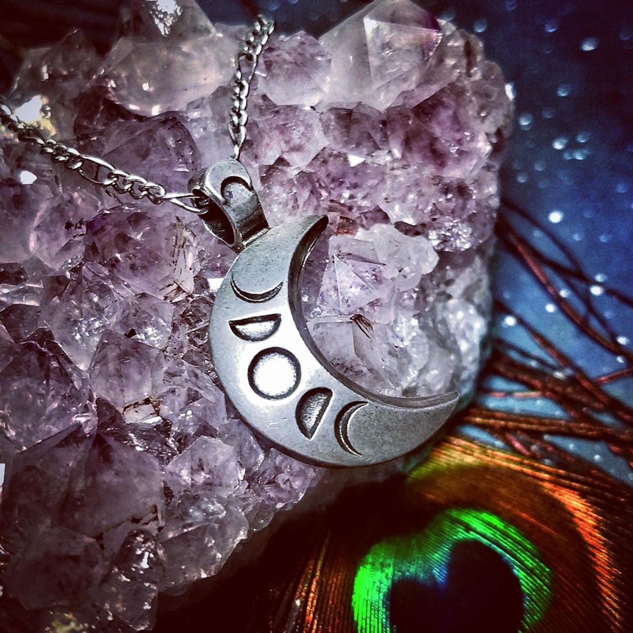 Moon Phase Necklace | Eco Friendly Necklace – Stockholm Rose Designs